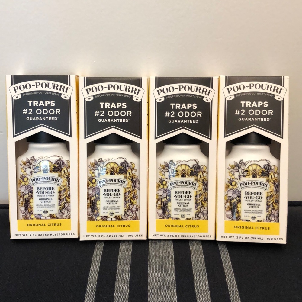 4 bottles of poo-pourri NIB